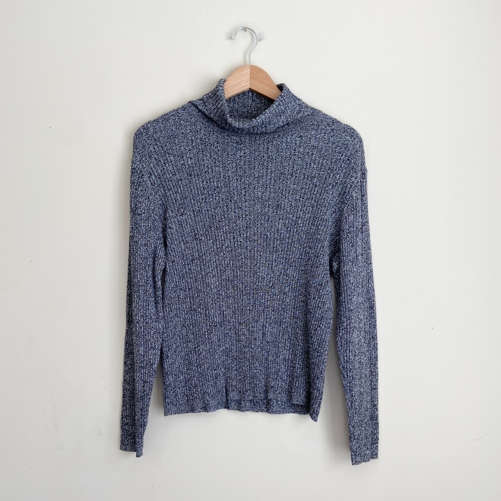 Liz Claiborne Black and White Turtleneck Sweater